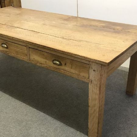 Großer Kiefernholz Esstisch Weichholz antik ca 1920