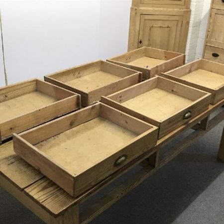 Großer Kiefernholz Esstisch Weichholz antik ca 1920