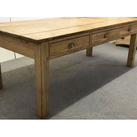 Großer Kiefernholz Esstisch Weichholz antik ca 1920