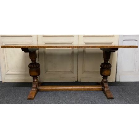 Großer Eichenholz Esstisch Massivholz antik ca 1900