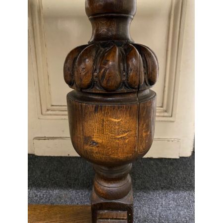 Großer Eichenholz Esstisch Massivholz antik ca 1900