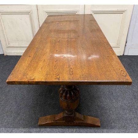 Großer Eichenholz Esstisch Massivholz antik ca 1900