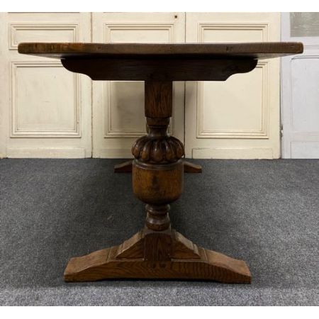 Großer Eichenholz Esstisch Massivholz antik ca 1900