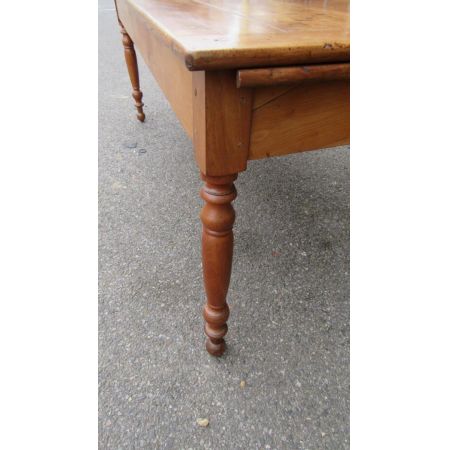 Französischer Kirschbaum Esstisch Massivholz antik 19. Jahrhundert