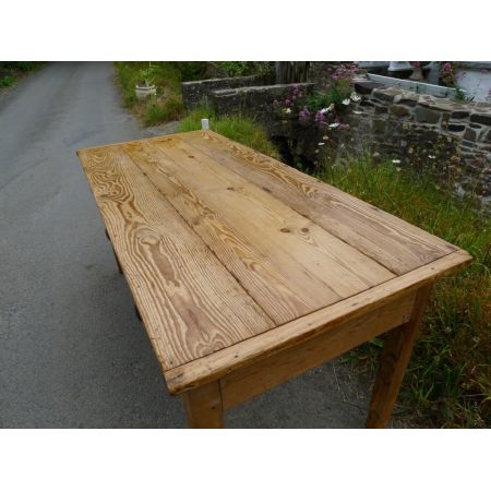 Klasischer Massivholz Esstisch antik ca 1850