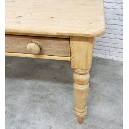 Viktorianischer Kiefernholz Esstisch Massivholz antik ca 1870