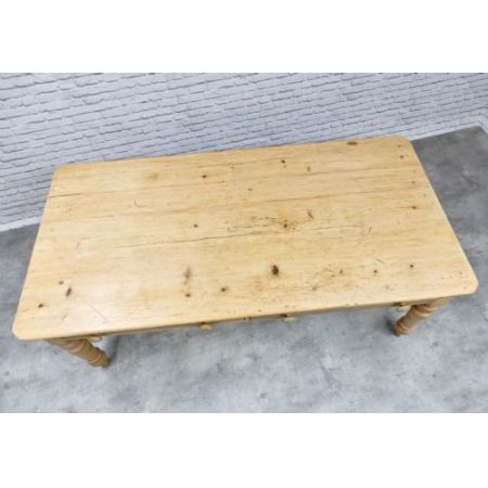 Viktorianischer Kiefernholz Esstisch Massivholz antik ca 1870