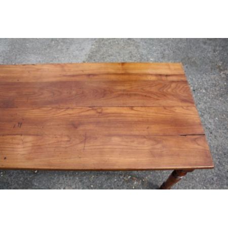 Französischer Kirschbaum Esstisch Massivholz antik ca 1880