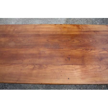 Französischer Kirschbaum Esstisch Massivholz antik ca 1880