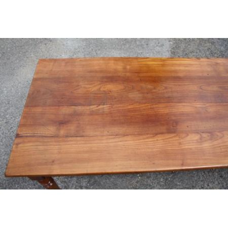 Französischer Kirschbaum Esstisch Massivholz antik ca 1880