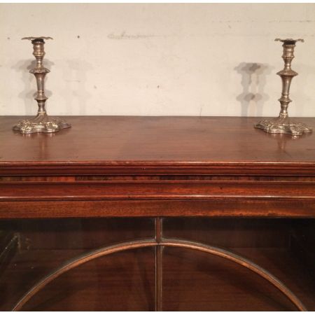 Kleine Mahagoni Hänge Vitrine Massivholz antik 19. Jahrhundert