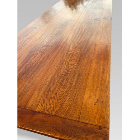 Französischer Eichen Esstisch Massivholz antik ca 1880