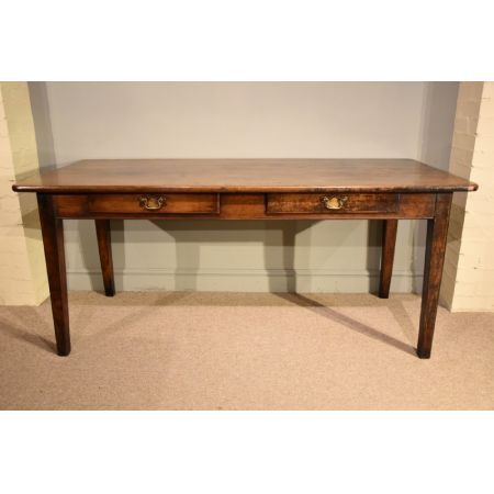 Französischer Kirschbaum Esstisch Massivholz antik 19. Jahrhundert