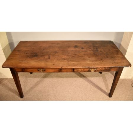 Französischer Kirschbaum Esstisch Massivholz antik 19. Jahrhundert