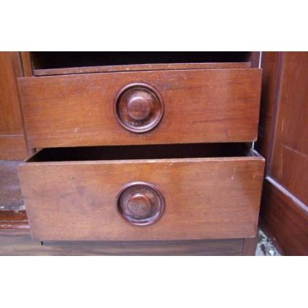 Antiker Mahagonieinbauschrank , Einbauschrank aus dem 19. Jahrhundert