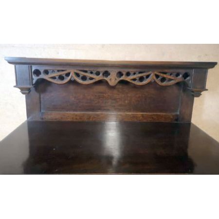 Antiker geschnitzter Eichenkleiderschrank, Linenfall Hall wardrobe,  um 1920