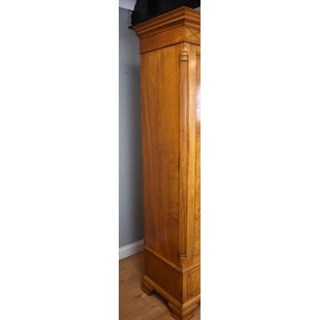 antiker edwardian Pollard Eichenkleiderschrank , Spiegelschrank