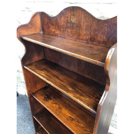 Antikes offenes Bücherregal aus massiver Eiche, 1900