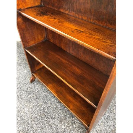 Antikes offenes Bücherregal aus massiver Eiche, 1900