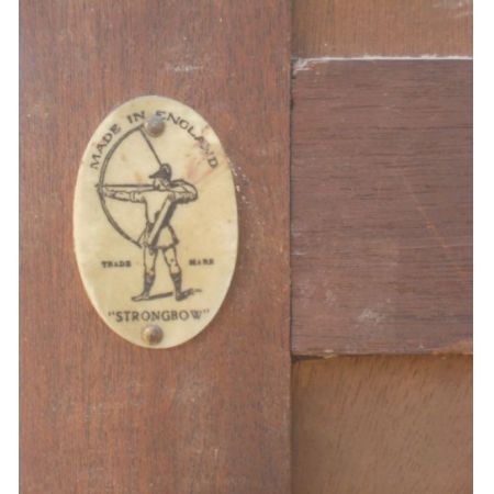 Antikes schmales Mahagonibücherregal aus 1930