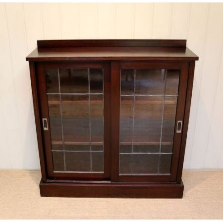 Antikes Mahagonibücherregal, glasiert , aus 1930 