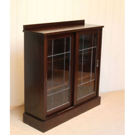 Antikes Mahagonibücherregal, glasiert , aus 1930 