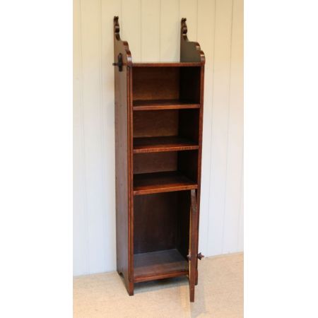 Antikes hohes Bücherregal aus französischer Eiche