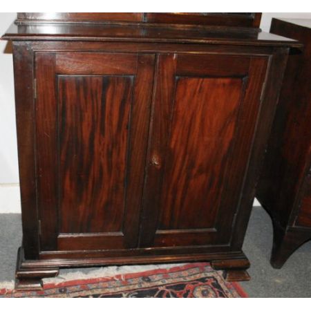 Antikes Mahagonibücherschrank , Mahagonibibliothek aus dem frühen 19. Jahrhundert