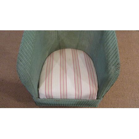 Massivholz Schaukelstuhl Lloyd Loom antik ca 1920