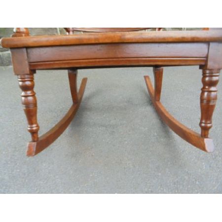 Arts&Crafts Eichen Schaukelstuhl Massivholz antik ca 1890