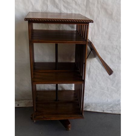 Edwardianisches Eichen Revolving Bookcase Massivholz antik ca 1910