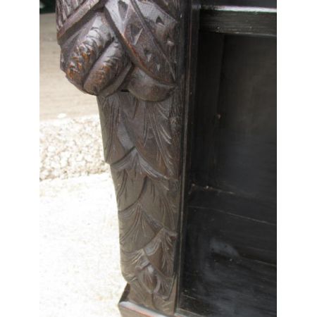 Viktorianisches Eichen Open Bookcase Massivholz antik ca 1880