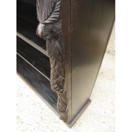 Viktorianisches Eichen Open Bookcase Massivholz antik ca 1880