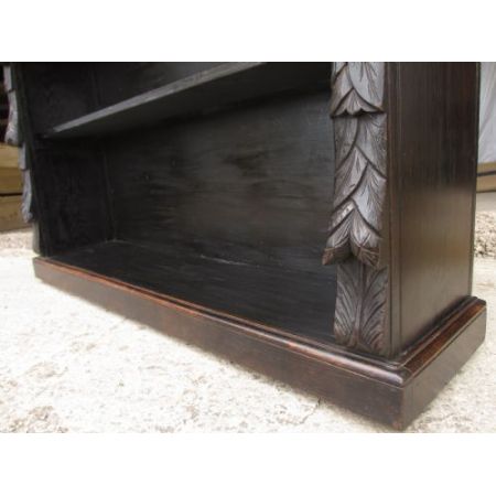 Viktorianisches Eichen Open Bookcase Massivholz antik ca 1880