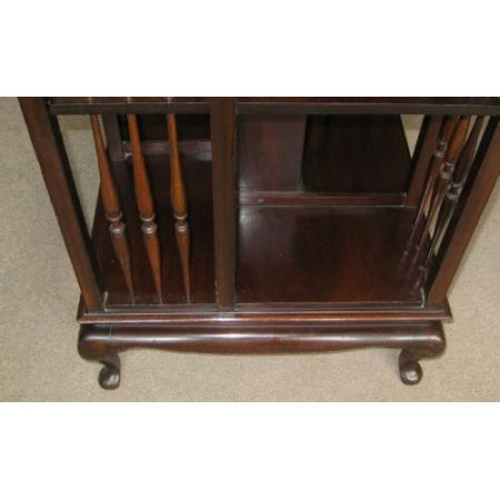 Antikes edwardianisches drehbares Bücherregal aus Mahagoni , Revolving Bookcase ,1910