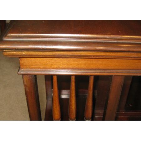 Antikes edwardianisches drehbares Bücherregal aus Mahagoni , Revolving Bookcase ,1910