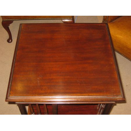 Antikes edwardianisches drehbares Bücherregal aus Mahagoni , Revolving Bookcase ,1910