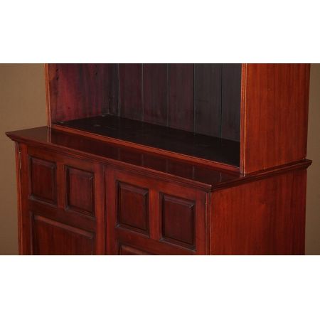 Antikes edwardianisches schmales offenes Mahagonibücherregal aus 1905