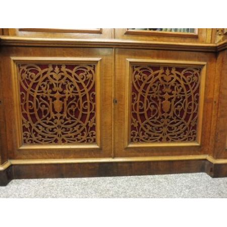 Antiker großer viktorianischer Eichenbücherschrank 