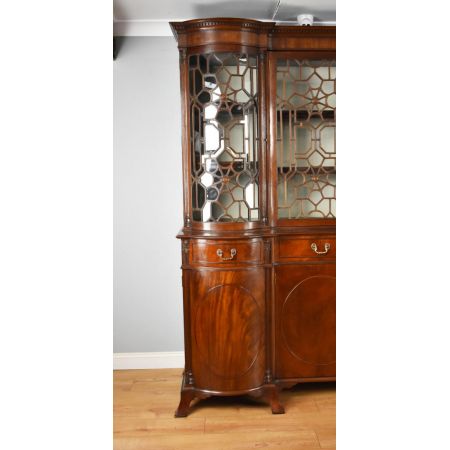 Antiker viktorianischer Mahagonibücherschrank aus Mahagoni aus dem 19. Jahrhundert