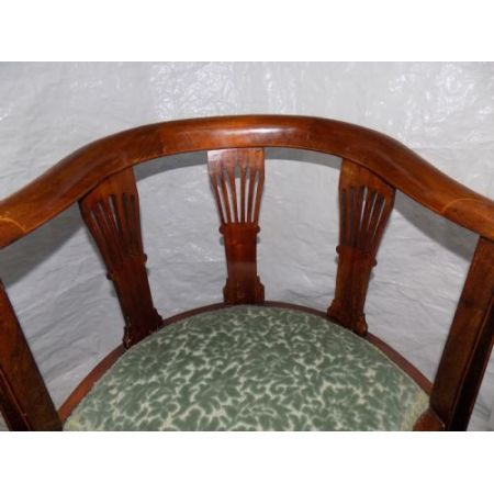 Antikes Paar edwardianischer Mahagoni-Eckstühle