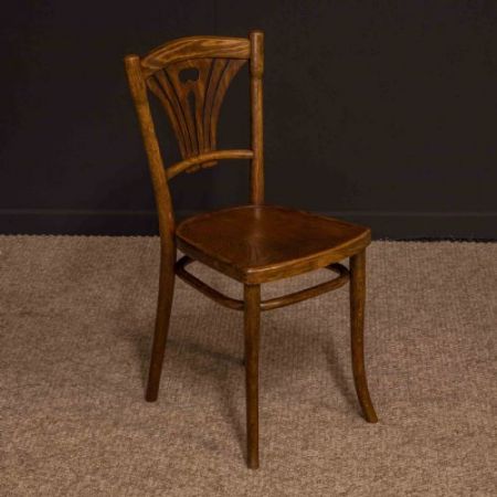 Paar antiker Thonet Bugholzstühle, 1920 