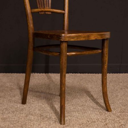 Paar antiker Thonet Bugholzstühle, 1920 