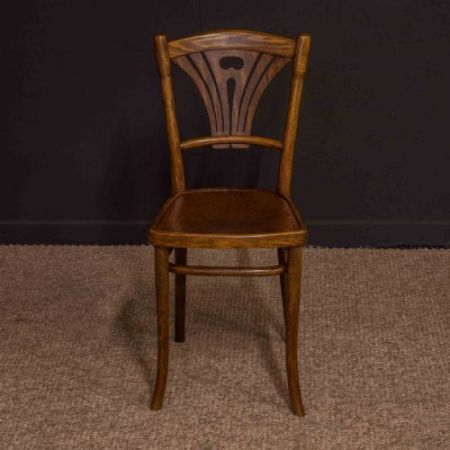 Paar antiker Thonet Bugholzstühle, 1920 