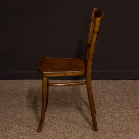 Paar antiker Thonet Bugholzstühle, 1920 