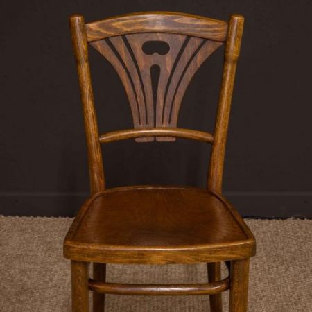 Paar antiker Thonet Bugholzstühle, 1920 