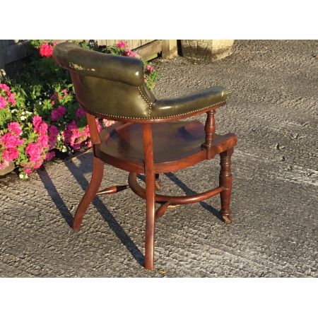 Antiker  viktorianischer Arts and Crafts Schreibtischstuhl von 1885