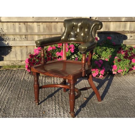 Antiker  viktorianischer Arts and Crafts Schreibtischstuhl von 1885