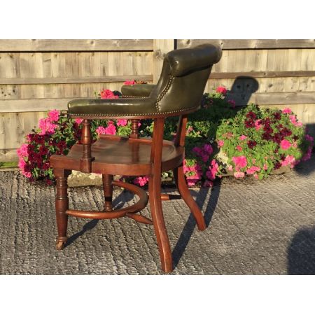 Antiker  viktorianischer Arts and Crafts Schreibtischstuhl von 1885