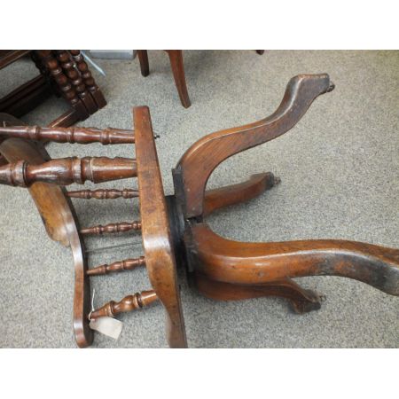 Antiker viktorianischer Eichenschreibtischstuhl, Eichenstuhl 